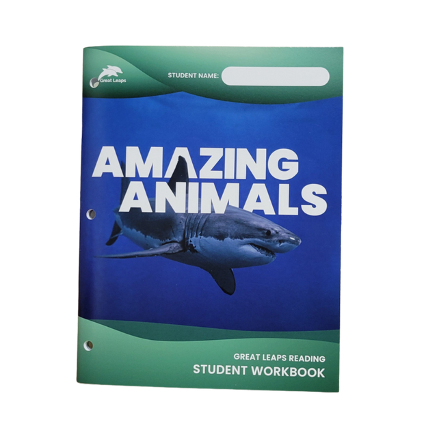 GREAT LEAPS FLUENCY BUILDER SERIES - AMAZING ANIMALS STUDENT WORKBOOK (Volume 1)